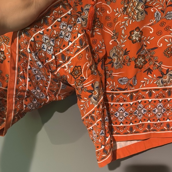 J. Jill Orange and Blue Bermuda Shorts Vibrant Design - Picture 4 of 9